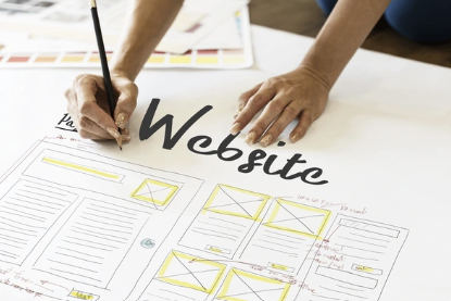 Website design and wireframing
